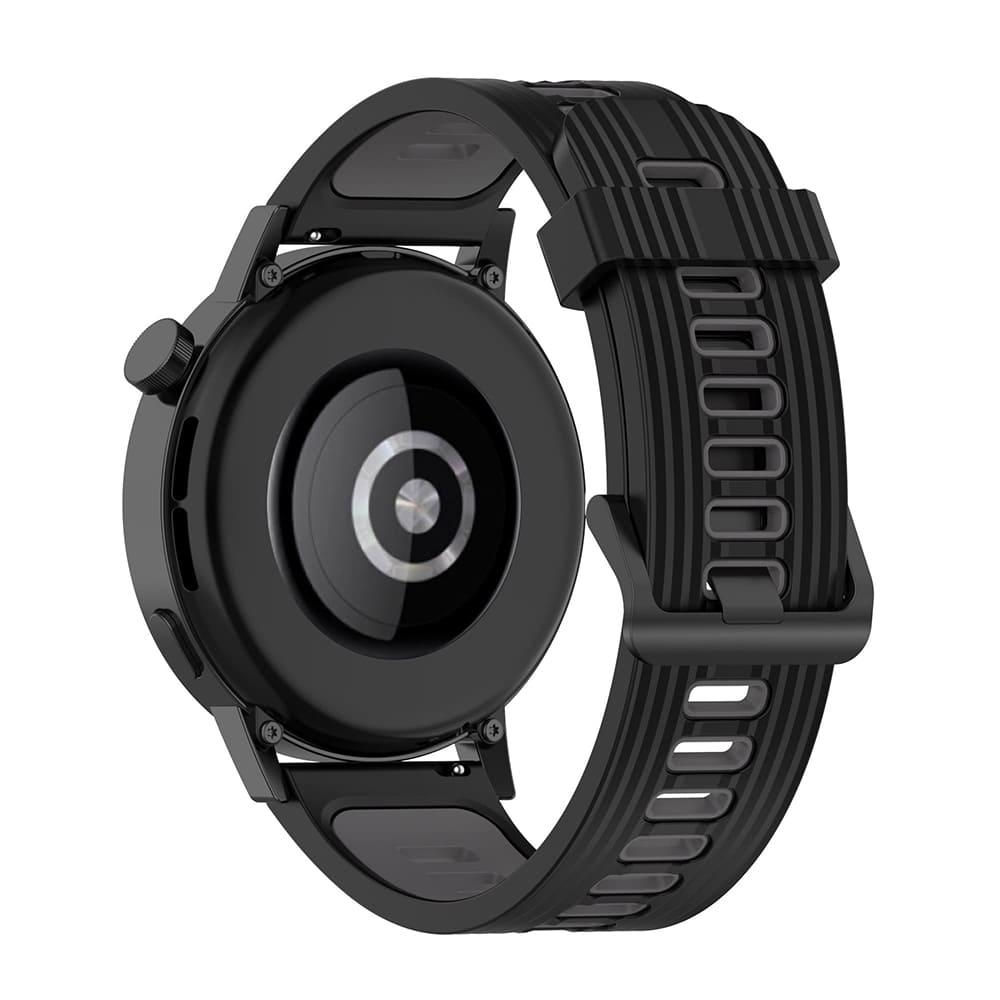 Techsuit W002 rem til Huawei Watch / Xiaomi Watch Series, 22mm, Sort