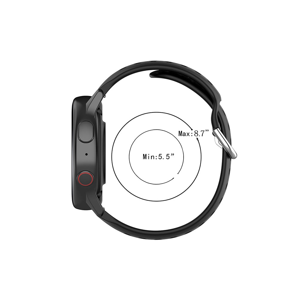 Techsuit W004 rem til Samsung Galaxy Watch / Huawei Watch Series, 20mm, Rød