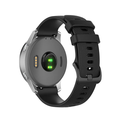 Techsuit W006 rem til Huawei Watch / Garmin Watch Series, 18mm, Sort