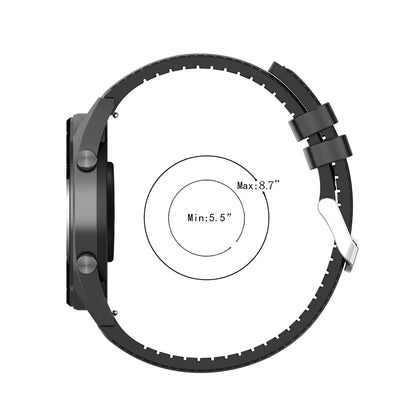 Techsuit W007 rem til Samsung Galaxy Watch / Huawei Watch Series, 20mm, Sort.