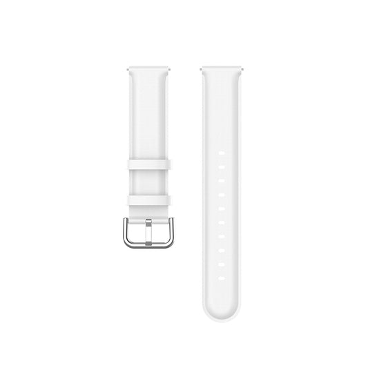 Techsuit W007PU rem til Samsung Galaxy Watch / Huawei Watch Series, 20mm, Hvid