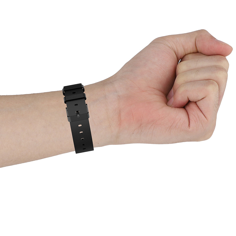 Techsuit W007PU rem til Samsung Galaxy Watch / Huawei Watch Series, 20mm, Hvid