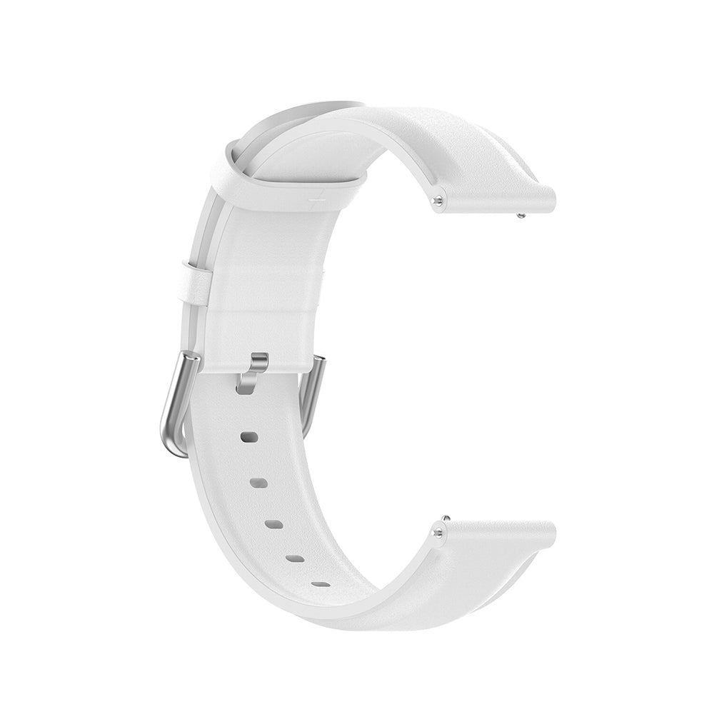 Techsuit W007PU rem til Samsung Galaxy Watch / Huawei Watch Series, 22mm, Hvid