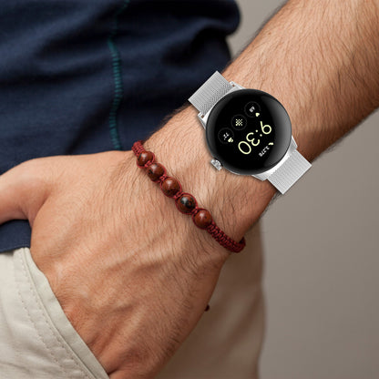 Techsuit W009 rem til Google Pixel Watch 4 45mm, Sølvfarvet