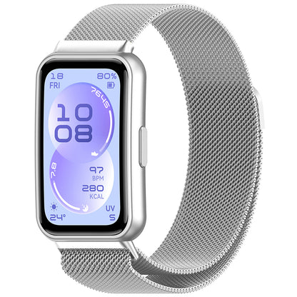Techsuit W009 rem til Huawei Band 11 / 11 Pro, Sølvfarvet