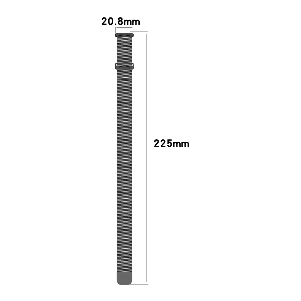 Techsuit W009 rem til Huawei Band 11 / 11 Pro, Sølvfarvet