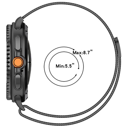 Techsuit W009 rem til Samsung Galaxy Watch 8 Classic / Watch8 44mm / Watch 8 40mm, Sølvfarvet