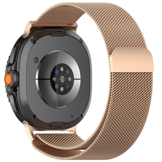 Techsuit W009 rem til Samsung Galaxy Watch 8 Classic / Watch8 44mm / Watch 8 40mm, Rosa Guld