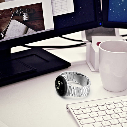 Techsuit W010 rem til Google Pixel Watch 4 45mm, Sølvfarvet