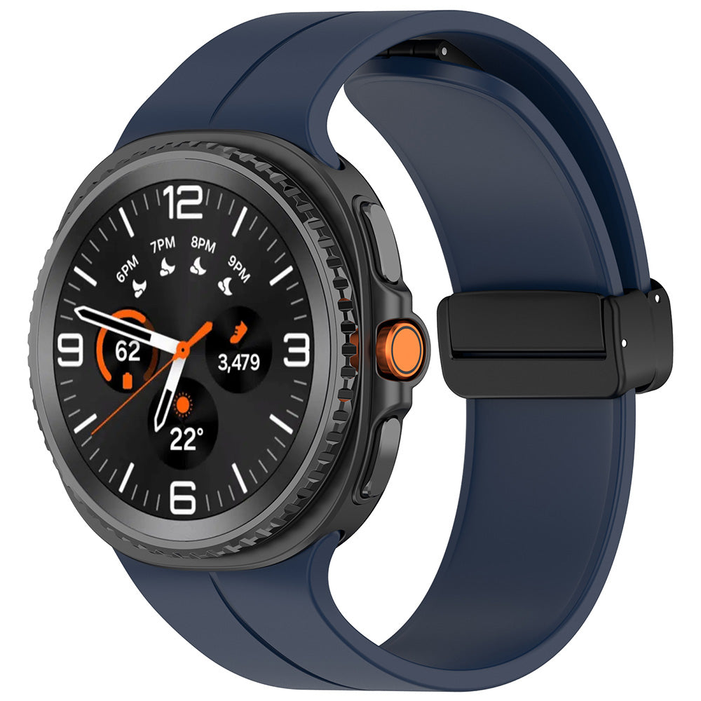 Techsuit W011 rem til Samsung Galaxy Watch 8 Classic / Watch8 44mm / Watch 8 40mm, Marineblå