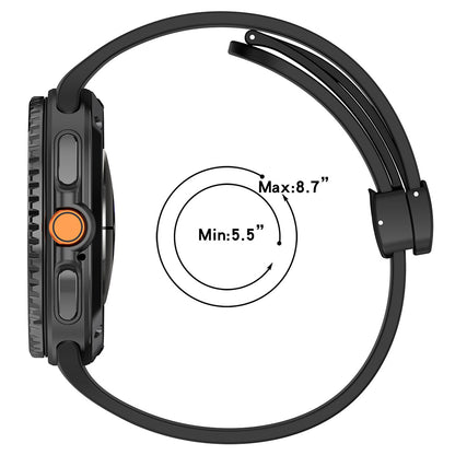 Techsuit W011 rem til Samsung Galaxy Watch 8 Classic / Watch8 44mm / Watch 8 40mm, Marineblå