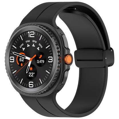 Techsuit W011 rem til Samsung Galaxy Watch 8 Classic / Watch8 44mm / Watch 8 40mm, Sort