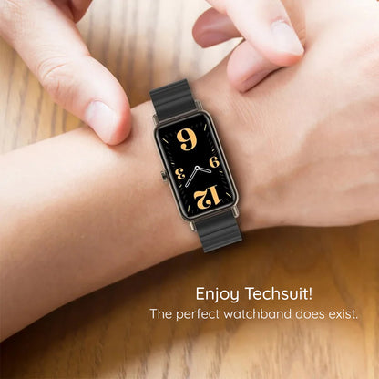 Techsuit W012 rem til Apple Watch 49mm / 46mm / 45mm / 44mm / 42mm serien, Sølvfarvet