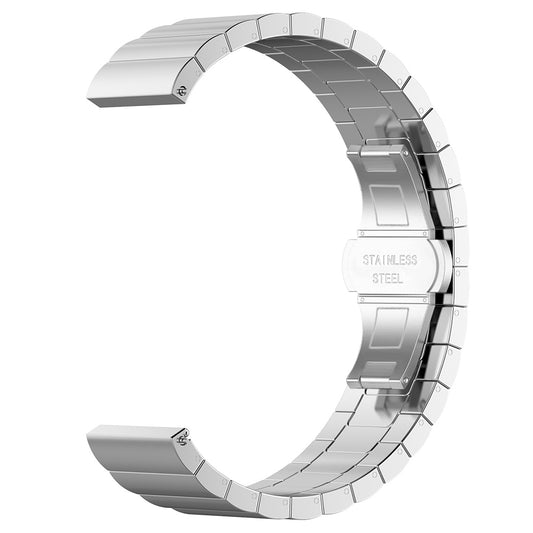 Techsuit W012 rem til Huawei Watch / Xiaomi Watch Series, 22mm, Sølvfarvet