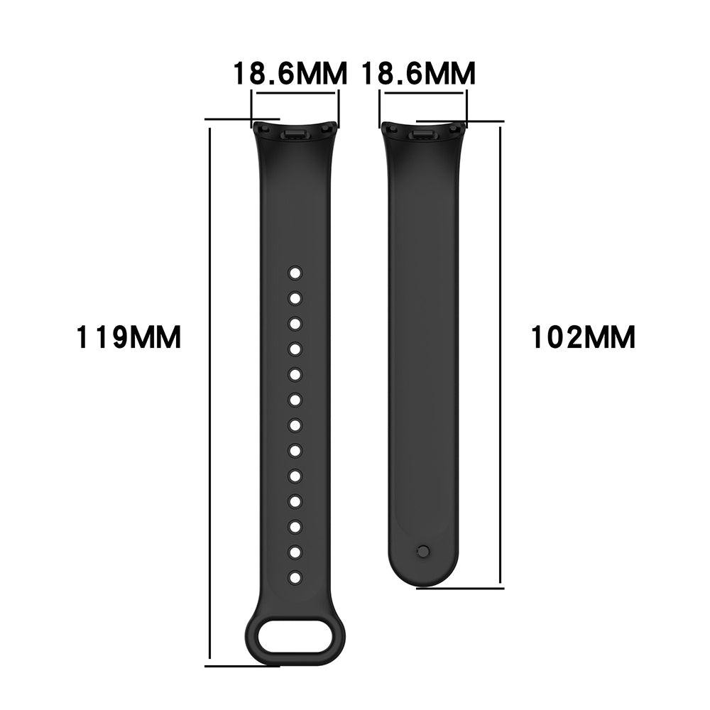 Techsuit W014 rem til Xiaomi Smart Band 10 / 9 / 8, Lyseblå