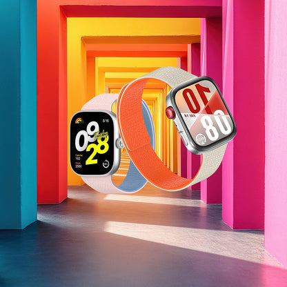 Techsuit W016 rem til Xiaomi Smart Band / Watch Series, Pink Blå