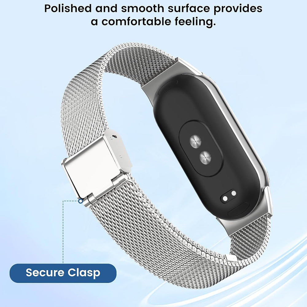 Techsuit W022 rem til Xiaomi Smart Band 9 / 8, 15mm, Gylden