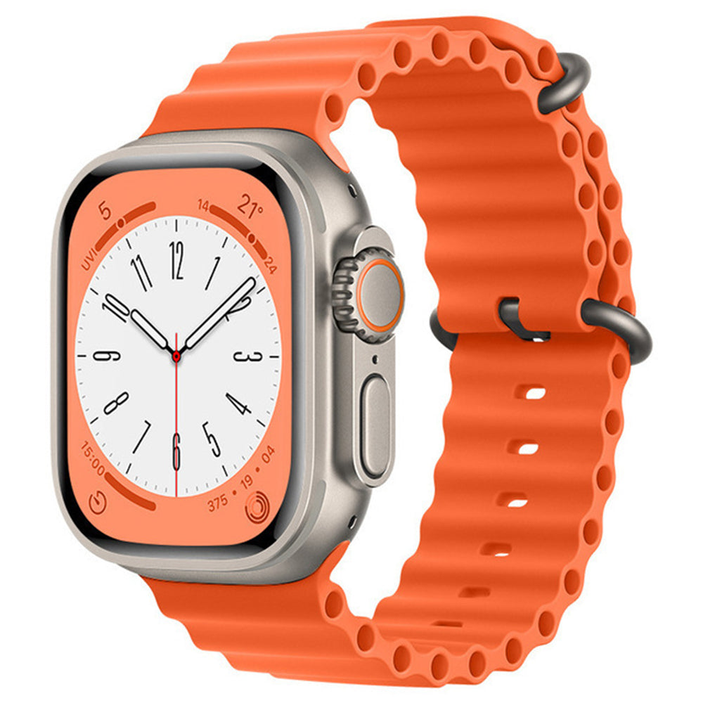 Techsuit W038 rem til Apple Watch 49mm / 46mm / 45mm / 44mm / 42mm-serien, orange