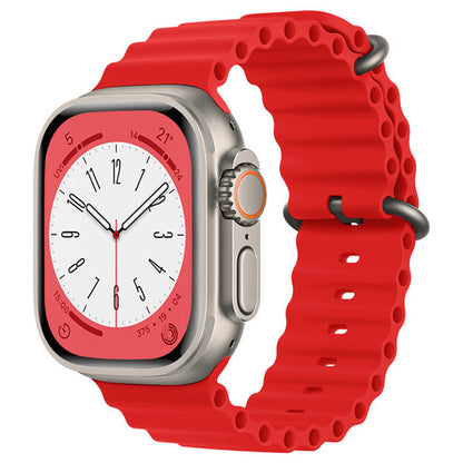 Techsuit W038 rem til Apple Watch 49mm / 46mm / 45mm / 44mm / 42mm-serien, Rød