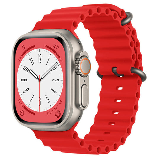 Techsuit W038 rem til Apple Watch 49mm / 46mm / 45mm / 44mm / 42mm-serien, Rød