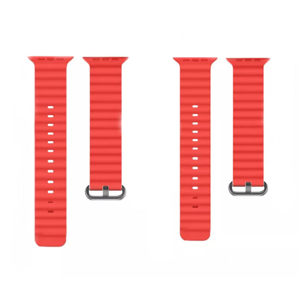 Techsuit W038 rem til Apple Watch 49mm / 46mm / 45mm / 44mm / 42mm-serien, Rød