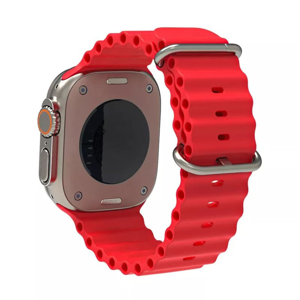 Techsuit W038 rem til Apple Watch 49mm / 46mm / 45mm / 44mm / 42mm-serien, Rød