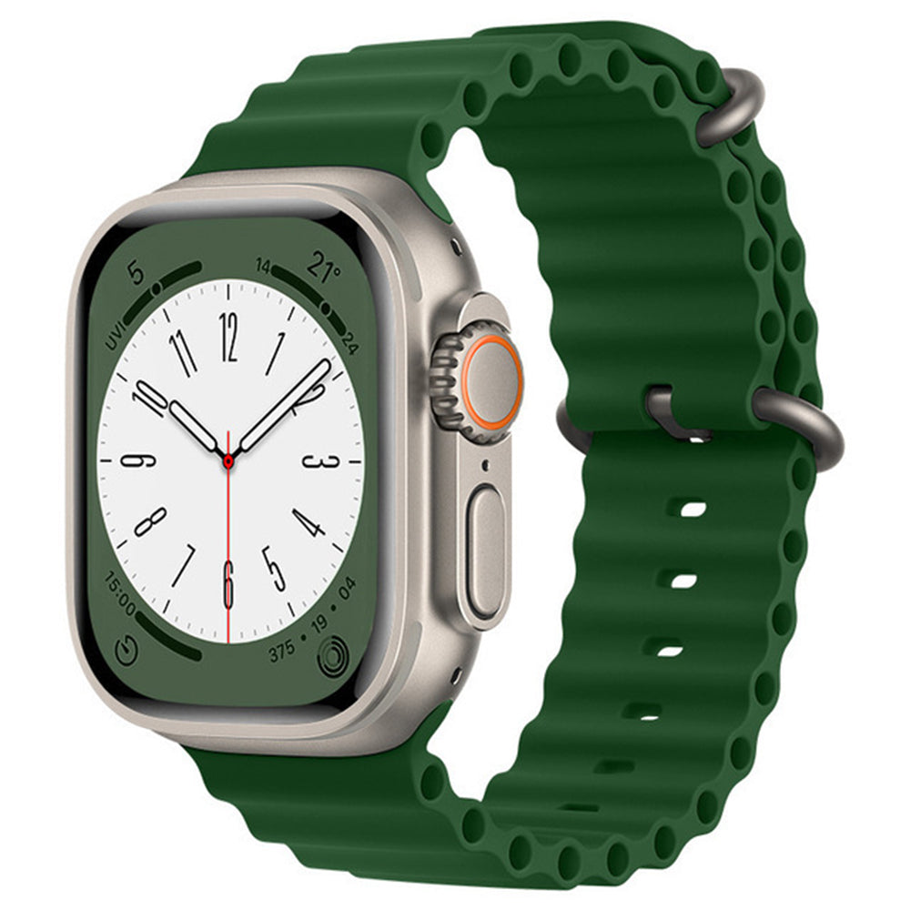 Techsuit W038 rem til Apple Watch 42mm / 41mm / 40mm / 38mm serien, Mørkegrøn