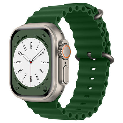 Techsuit W038 rem til Apple Watch 42mm / 41mm / 40mm / 38mm serien, Mørkegrøn
