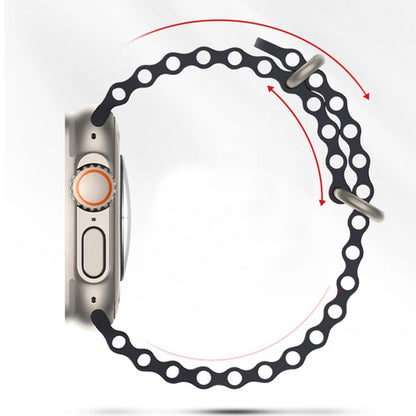 Techsuit W038 rem til Apple Watch 49mm / 46mm / 45mm / 44mm / 42mm-serien, Mørkeblå