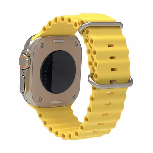 Techsuit W038 rem til Apple Watch 49mm / 46mm / 45mm / 44mm / 42mm serien, Gul