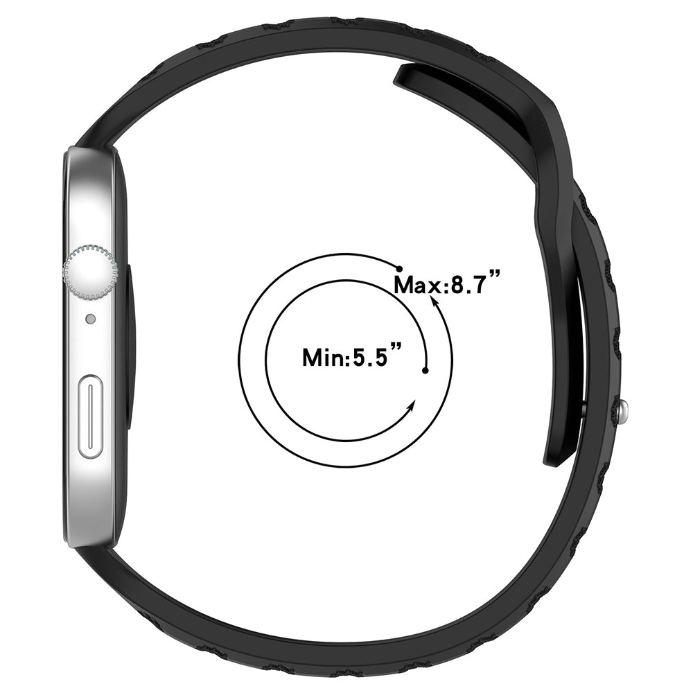 Techsuit W050 rem til Huawei Watch Fit 5 Pro / Fit 5 / Fit 4 Pro / Fit 4 / Fit 3, Vinrød