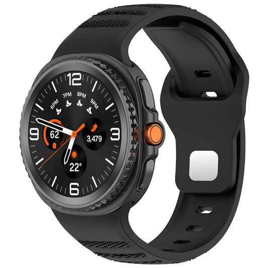Techsuit W050 rem til Samsung Galaxy Watch 8 Classic / Watch8 44mm / Watch 8 40mm, Sort