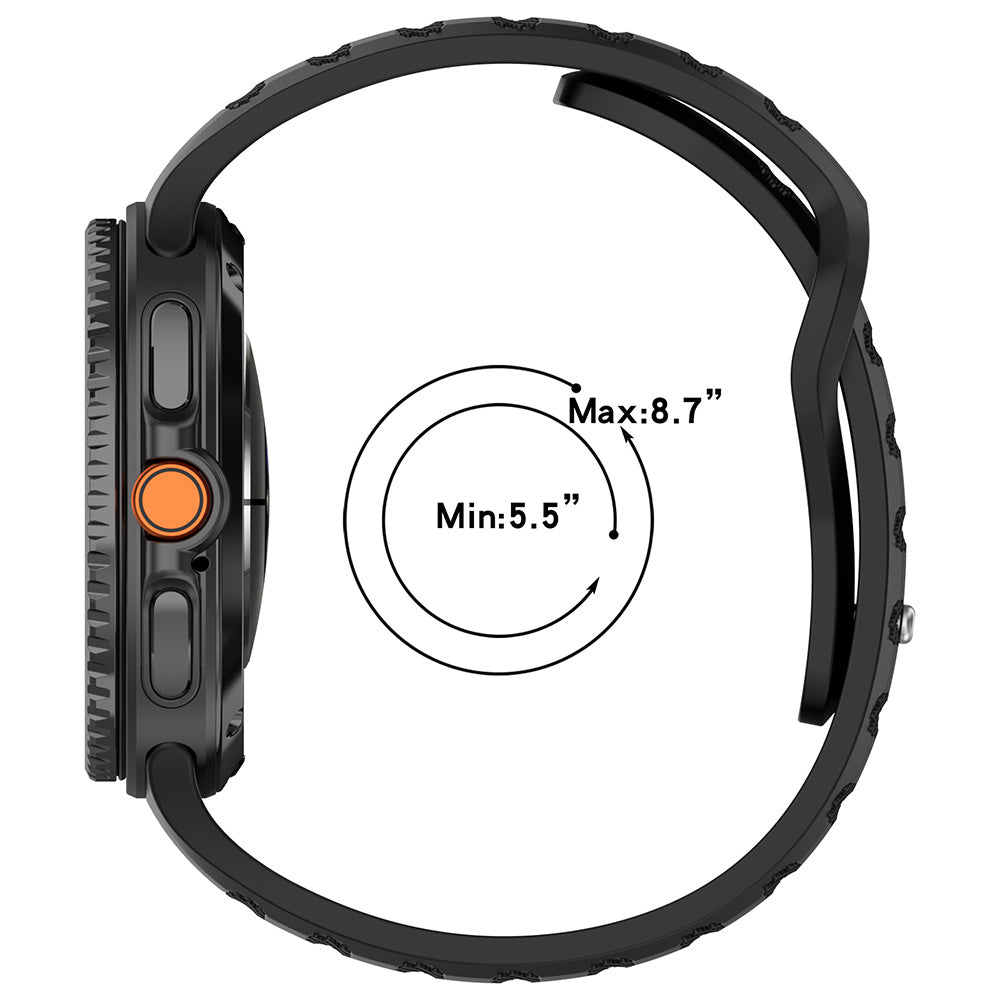 Techsuit W050 rem til Samsung Galaxy Watch 8 Classic / Watch8 44mm / Watch 8 40mm, Orange