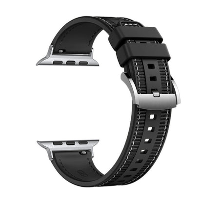 Techsuit W051 rem til Apple Watch 42mm / 41mm / 40mm / 38mm serien, Sort