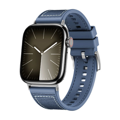 Techsuit W051 rem til Apple Watch 49mm / 46mm / 45mm / 44mm / 42mm serien, Mørkeblå