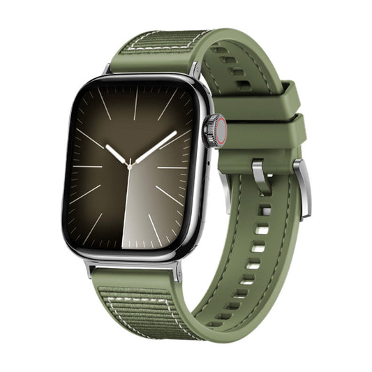 Techsuit W051 rem til Apple Watch 49mm / 46mm / 45mm / 44mm / 42mm serien, Grøn