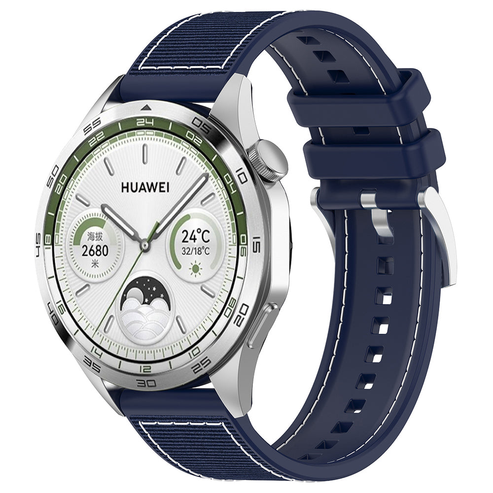 Techsuit W051 rem til Huawei Watch / Xiaomi Watch Series, 22mm, Mørkeblå