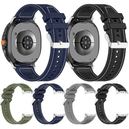 Techsuit W051 rem til Samsung Galaxy Watch 8 Classic / Watch8 44mm / Watch 8 40mm, Grå