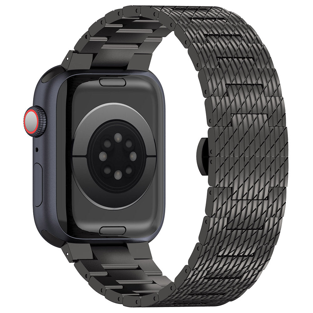 Techsuit W052 rem til Apple Watch 42mm / 41mm / 40mm / 38mm serien, Sort