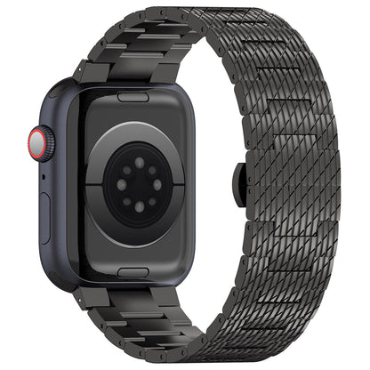 Techsuit W052 rem til Apple Watch 42mm / 41mm / 40mm / 38mm serien, Sort
