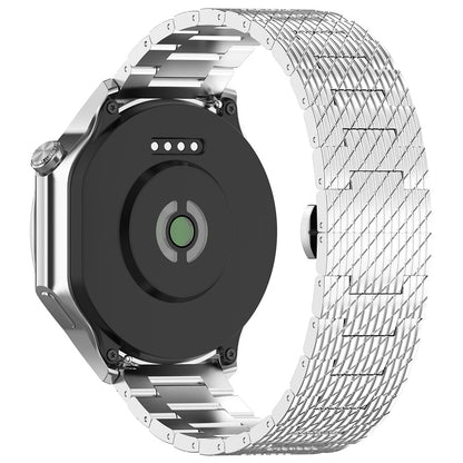 Techsuit W052 rem til Samsung Galaxy Watch / Huawei Watch Series, 20mm, Sølvfarvet