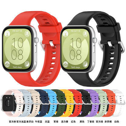 Techsuit W061 rem til Huawei Watch Fit 4 Pro / Watch Fit 4 / Watch Fit 3, Lys Grøn