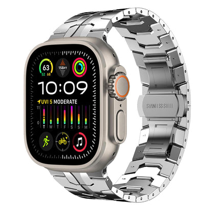 Techsuit W063 rem til Apple Watch 49mm / 46mm / 45mm / 44mm / 42mm serien, Sølvfarvet