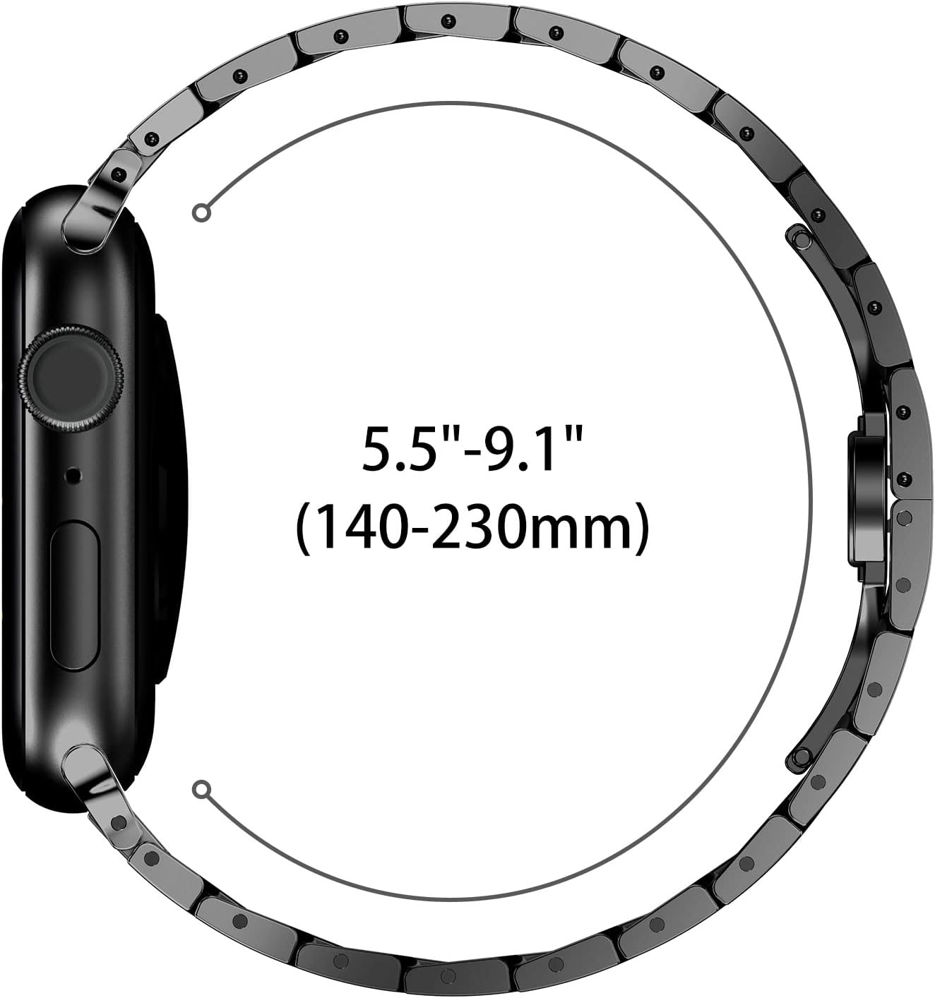 Techsuit W063 rem til Apple Watch 49mm / 46mm / 45mm / 44mm / 42mm serien, Sølvfarvet