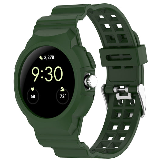 Techsuit W065 rem til Google Pixel Watch 3 41mm / Watch 2 / Watch, Grøn