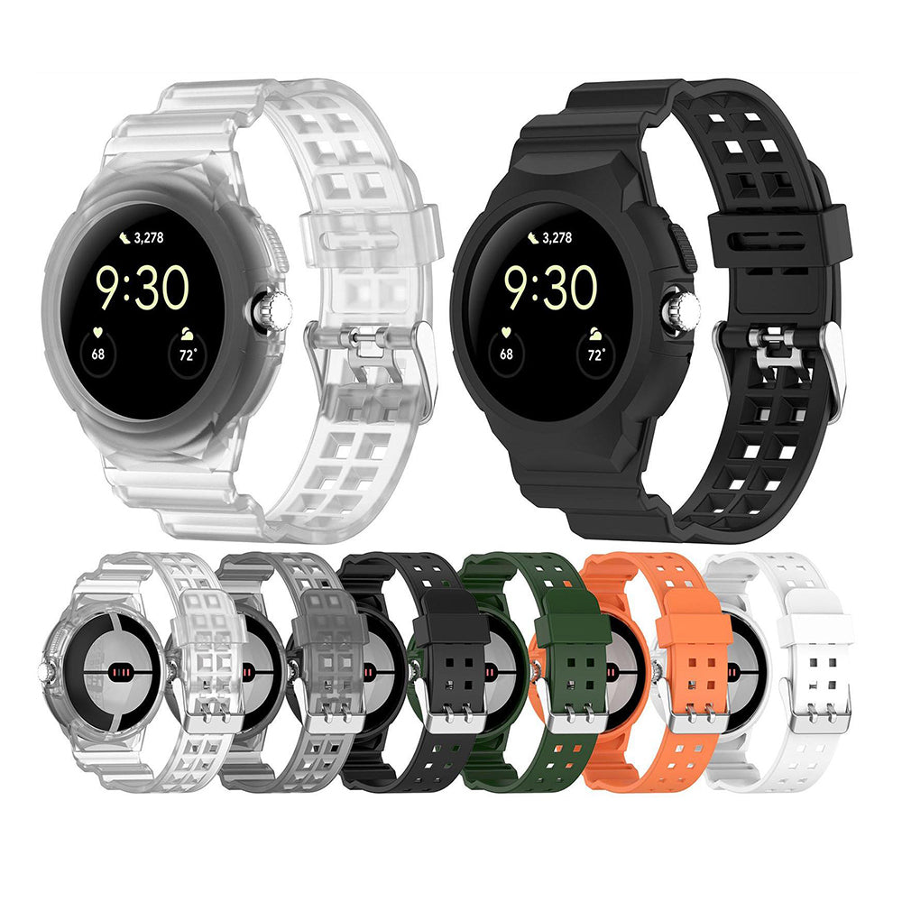 Techsuit W065 rem til Google Pixel Watch 3 41mm / Watch 2 / Watch, Grøn
