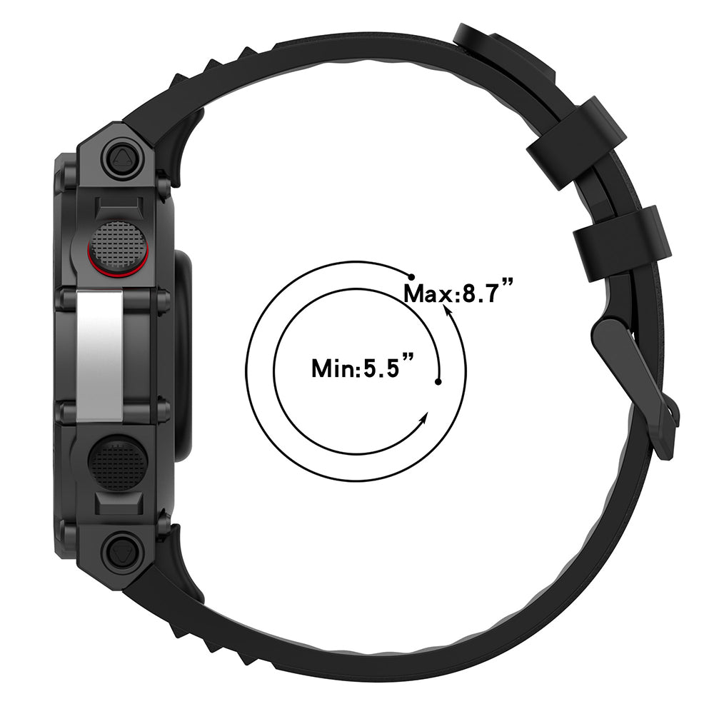 Techsuit W067 rem til Amazfit T-Rex 2, Lilla