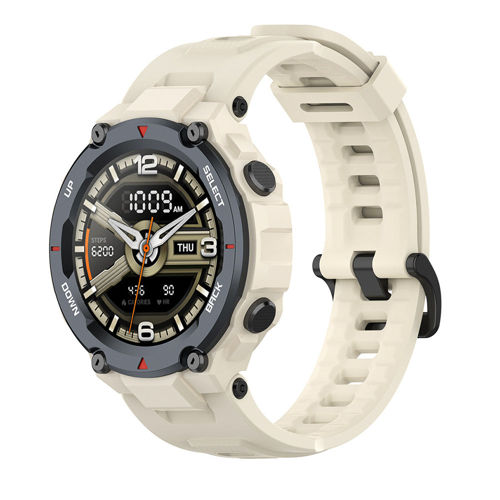 Techsuit W067 rem til Amazfit T-Rex Pro / T-Rex, Creme