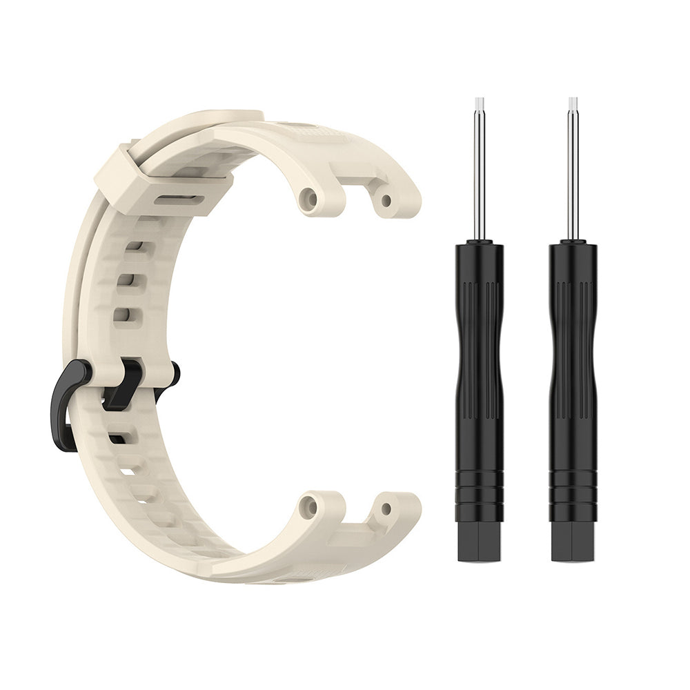 Techsuit W067 rem til Amazfit T-Rex Pro / T-Rex, Creme