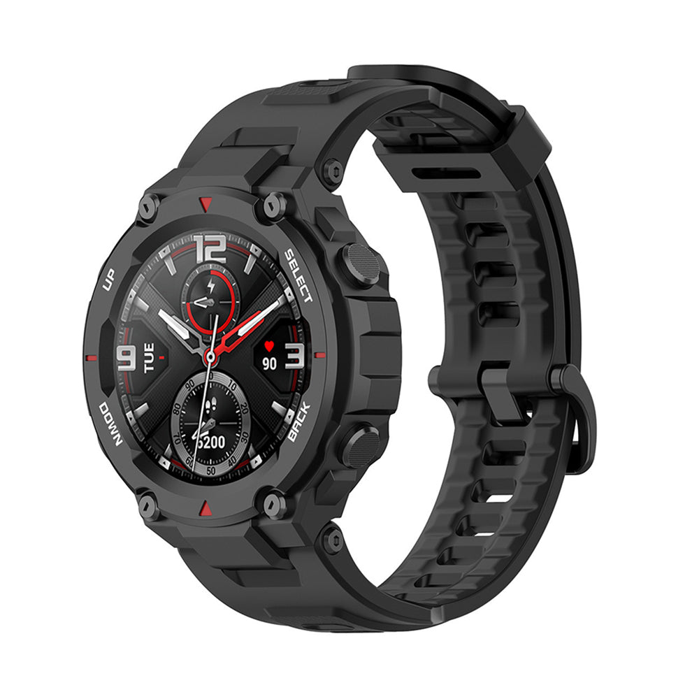 Techsuit W067 rem til Amazfit T-Rex Pro / T-Rex, Sort